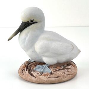 Vintage Kazmar Blue Footed Booby Baby Bird Porcelain Figurine Sculpture Statue